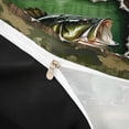 thumbnail image 4 of jejeloiu Camo Bass Fishing Bedding,Wood Farmhouse Print Duvet Cover Full For Boys,Green Black,Black Reversible,3pcs,1 Duvet Cover and 2 Pillowcases, 4 of 6