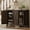 Dark Walnut, variant on Litake Shoe Cabinet with Doors, Farmhouse 35'' Shoe Storage Cabinet, 4-Tier Entryway Shoe Storage, Large Shoe Organizer Cabinet for Living Room Hallway, White/Dark Walnut