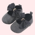 thumbnail image 4 of Travelwant Baby Girls Glitter Sequins Sparkly Bling Bowknot Anti-Slip Mary Jane Flat Crib Shoes, 4 of 7