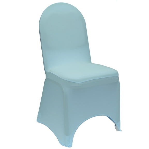 Stretch Spandex Banquet Chair Covers Light Blue