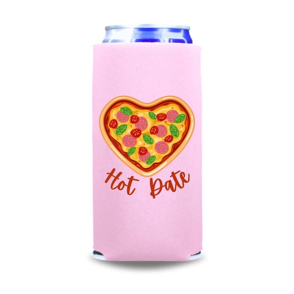 Valentine's Skinny Coolers, Hot Date Slim Coolies, Funny Valentine's Spiked Seltzer Coolies, Drink Accessory, Gag Gift and Party Favors