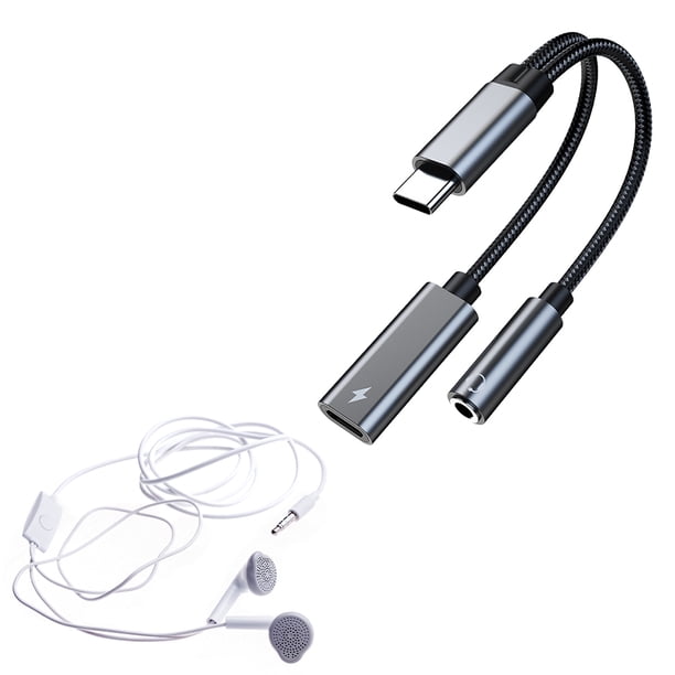 Cables Audio Y Vídeo Convertidores Tipo C A 3 5 Mm (gris)