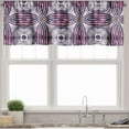 thumbnail image 3 of Ambesonne Vintage Valance & Curtain, Geometric Stripe Circle, 55"x45", Lavender Plum, 3 of 6