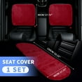 thumbnail image 2 of Juego de Fundas para Asientos de Coche Universal, Cojín para Asiento de Coche para Asientos Delanteros y Traseros, Alfombrilla de Lana de Oveja, Rojo Vino, 1 Juego, 2 of 7