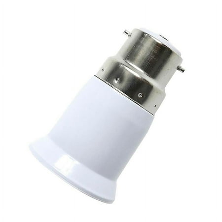 

2pcs B22 To E27 Light Socket Adapter Bayonet Lamp Base To Edison E27 Bulb Screw