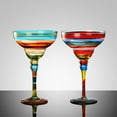 thumbnail image 3 of Verre à Cocktail Margarita Multi-Usage Verres à Vin Colorés Vaisselle de Fête à la Maison, 3 of 3