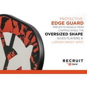 Recruit by ONIX Pickleball Polypropylene Core V4 Paddle for All Ages and Skill Levels, Orange/Black, 7.6 oz, New