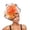 Orange, variant on CAIXIA Fascinators Hat for Women Tea Party Headband Kentucky Derby Wedding Flower Cocktail Mesh Feathers Hair Clip
