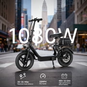 High-Performance Electric Scooter for Adults with Seat, 22MPH Top Speed, 48V 22.5Ah Long-Range Battery, Up to 55 Miles, Dual Suspension, Foldable Design & Cargo Basket
