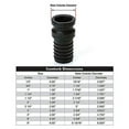 thumbnail image 5 of 2" x 2" PVC Camlock Hose Shank Fitting - Plastic Hose Barb Coupler - Poly Type E Male Cam Lock Hose Adapter - Barbed Hose Cam & Groove Coupler, 5 of 7