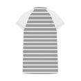 thumbnail image 3 of Fanxing Lace Cap Sleeve Tshirts for Women Under $15 Crewneck Tank Tops Summer Trendy Striped Graphic Tees Gray,S, 3 of 5