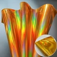 Jiusan Holographic Vinyl Vinyl Decor Colored Faux Leather Sheets