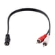 thumbnail image 1 of Cable adaptador auxiliar estéreo de 3,5 mm hembra mini jack a 2 RCA macho, 1 of 9