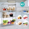thumbnail image 6 of 4 Tier Wire Shelving Unit, Height Adjustable Wire Shelves, Metal Storage Rack Organizer for Laundry, Kitchen, Bathroom, Pantry, Closet (23.6"D x 47"W x 71"H, Chrome), 6 of 9