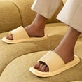 thumbnail image 2 of Stylish and Cozy Women's Comfort Indoor and Outdoor Casual Slide Sandals Non-Slip Shower Slippers - Unisex Soft Flip Flops Yellow Women Sandal, 2 of 4
