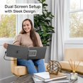 thumbnail image 3 of SideTrak Monitor Portátil Giratorio de 14" con Pantalla Dual para Portátil FHD IPS USB con Soporte/mac, PC y Compatible con Chrome/se Adapta a Todos los Tamaños de Laptop/con Alimentación USB-C O Mini, 3 of 5