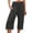 513_Black, variant on Jxximdong Capris Pants for Women, Solid Color Drawstring Cotton Linen Casual Pants Leg Drawstring 7 Points Casual Pants, Black Women's Cropped Pants