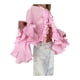 thumbnail image 1 of Blusas Casuales para Mujer, con Mangas Acampanadas, Cuello Alto y Volantes, Camisa de Verano A para Vacaciones. Rosa M, 1 of 10