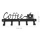 thumbnail image 2 of WORGEOUS Estante de pared para tazas de café, soporte para tazas de café montado en la pared con 4 ganchos, estante de pared para cocina, 2 of 7