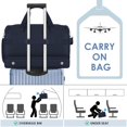 thumbnail image 3 of Bolsa de viaje ETRONIK para hombre y mujer con compartimento para zapatos 42 L, color azul, 3 of 6