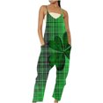 thumbnail image 2 of Styesk Pantalons pour Femmes Combinaisons Sans Manches Amples en Lin Jambes Larges, 2 of 5