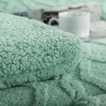 thumbnail image 2 of Aisbo Sherpa Winter Comforter, Reversible Flannel Blanket, 3D Jacquard Design, Warm & Cozy, Full Size, 2 of 6