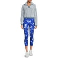 thumbnail image 2 of Women's Americana Print Capri Leggings, 2 of 5