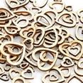 thumbnail image 1 of 200Pcs Hollow Heart Shape Wood CrafT natural HandMade Home Decoration 10-30mm(Hollow Heart Shape Wood 30-10mm(random) 200pcs), 1 of 4