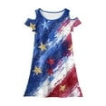 thumbnail image 4 of Abcomgle Cute Dresses for Girls 10-12 Tie Dye Stars Stripes Graphic 4th Of July Dresses Casual A-Line Cold Shoulder Tank Dresses Cute Fashion 4th Of July Sundresses 11-12 Years, 4 of 4