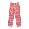 thumbnail image 4 of Balery Chocolate with Flowing Cream print Men's Pajama Pants,Ultra Lightweight Pjs,Lounge Pant-Medium, 4 of 9