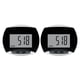 thumbnail image 2 of Soidarity LCD digital podómetro contador de pasos con clip de cinturón multifuncional distancia caminar jogging reloj regalo negro Negro 2piezas, 2 of 6