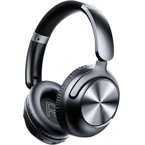 Hybrid Active Noise Cancelling Bluetooth Headphones,-56dB Bluetooth 6.0 Over Ear Wireless Headphones with 100H Playtime,Reduce Noise by Up to 95,Deep Bass, Memory Foam Earcups for Home Office Travel