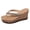 Khaki, variant on Womens Sparkly Rhinestones Wedge Flip Flops Fashion Casual Bling Platform Dressy Slip on Thong Comfortable Walking Backless Sandals for Bride Wedding Black Size 7.5