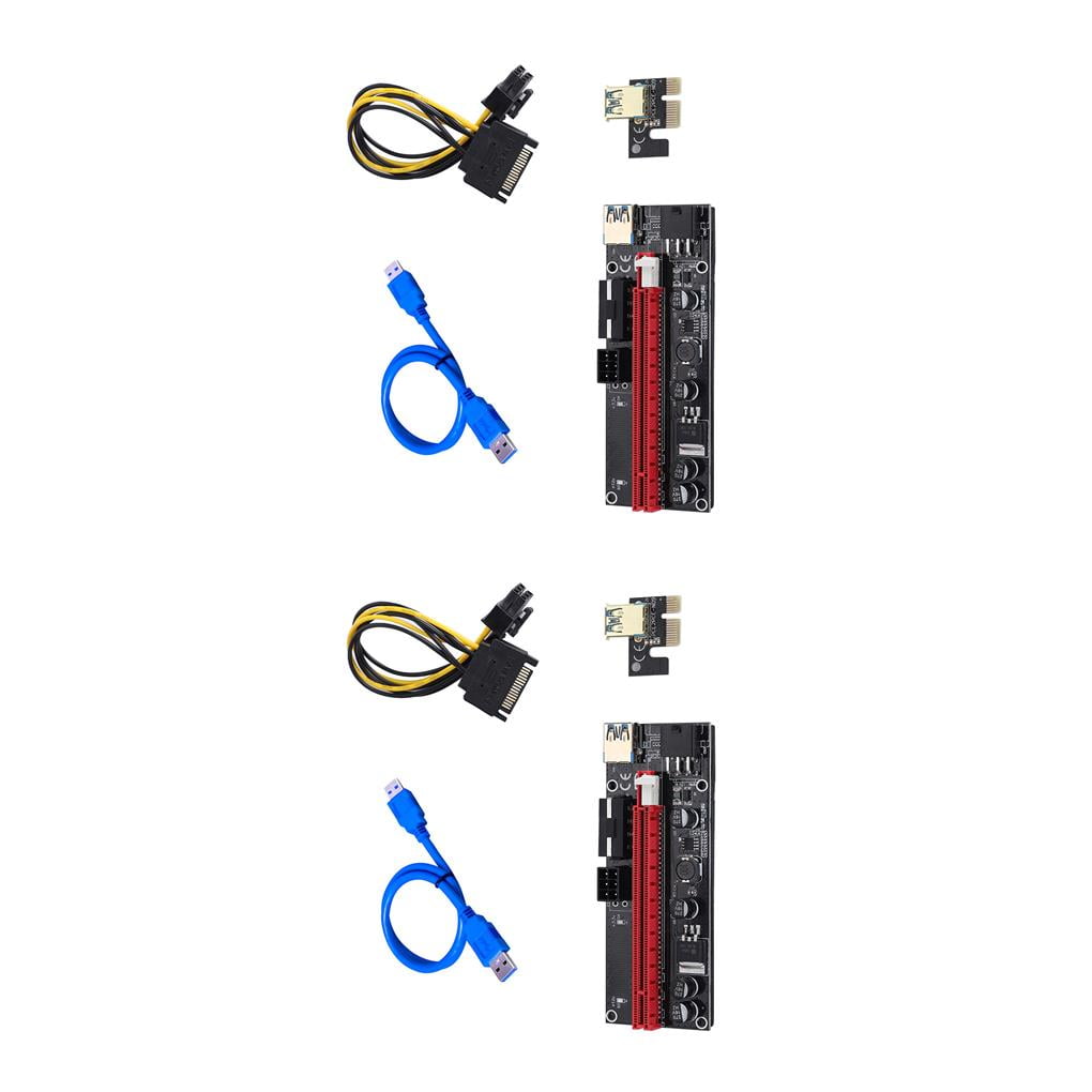 Riser Card Gpu Usb Adapter Pcie Riser 16x To 1x 1set Pcie Graphics