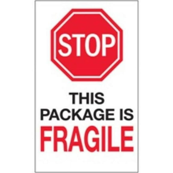 Tape Logic DL7015 6 x 10 in. Stop This Package is Fragile Labels