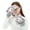 Gray, variant on Women Cartoon Chinchilla Embroidery Fuzzy Plush Gloves with String Student Winter Windproof Thicken Thermal Lining Mittens Hand Warmer
