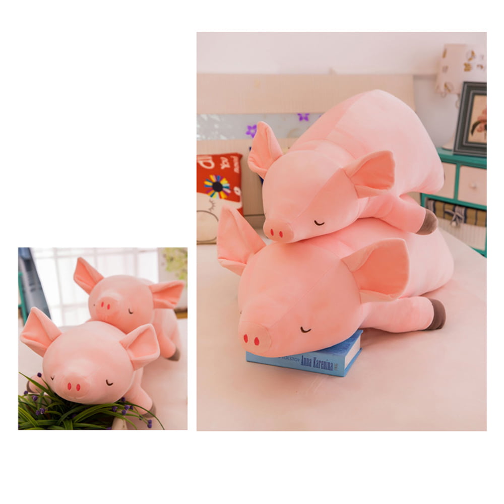 Pig Plush Doll Animal Stuffed Piggy Throw Pillow Funny Bed Nursery Decor HS 