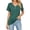 Green, variant on Cuteduck Women's Short Sleeve V-Neck T-Shirt – Button Front, Loose Fit Solid Color Soft Summer Top – Casual Everyday Essential S-2X