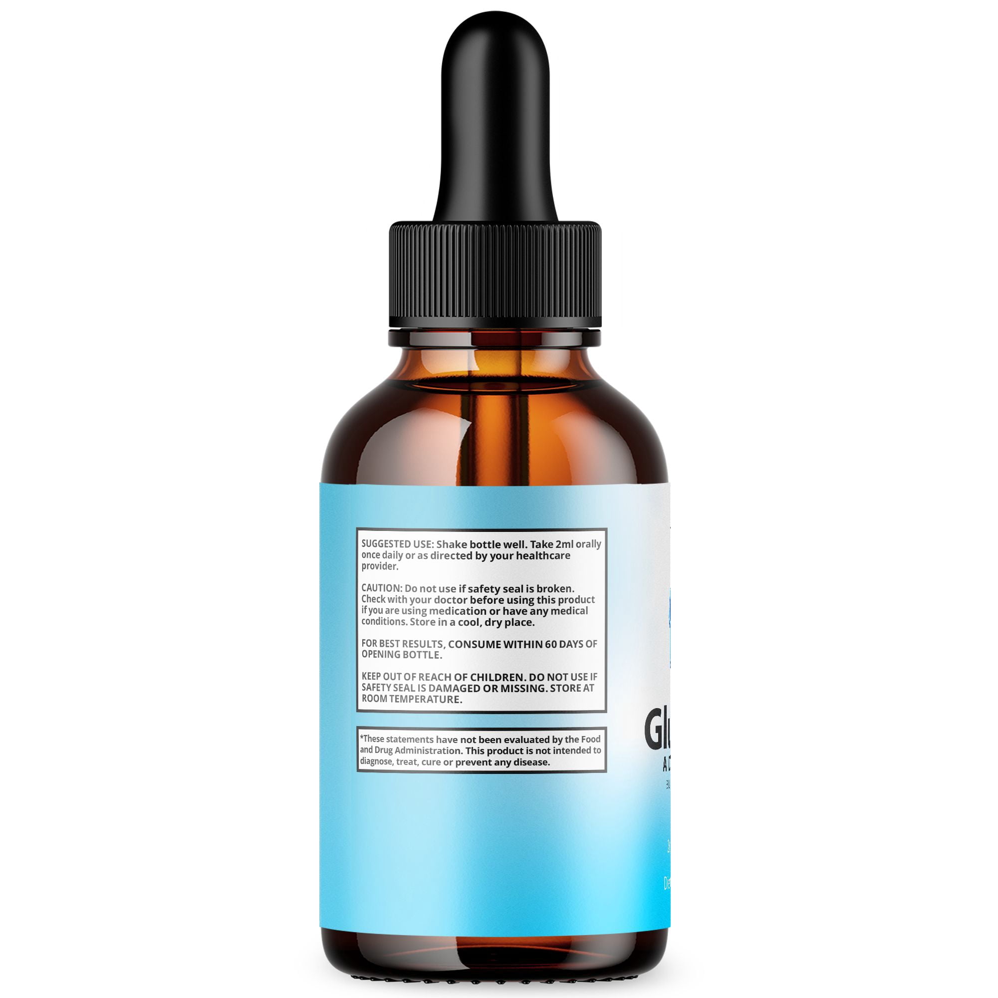 GlucoZen Advanced Formula Drops Natural Support Supplement Gluco Zen 150 Servings