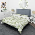 thumbnail image 3 of Designart 'Tropical Botanicals I ' Mid-Century Modern Duvet Cover Set, 3 of 4