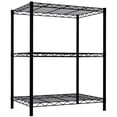 thumbnail image 3 of 3 Tier Steel Wire Multi-Purpose Free-Standing Heavy Duty Shelf, Black, 3 of 3