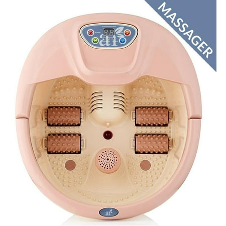 Foot Spa Massager Therapeutic Heated Bubble Bath Lights Temperature