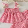 thumbnail image 4 of KEXE 4T Girls Clothes Baby Girl Spring Outfits Summer Toddler Girl Clothes Baby Girl Sleeveless Shirt Shorts Set Cute Outfits, 4 of 4