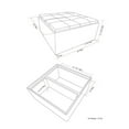 thumbnail image 4 of Atlin Designs Pouf de Rangement pour Table Basse, Gris, 4 of 5