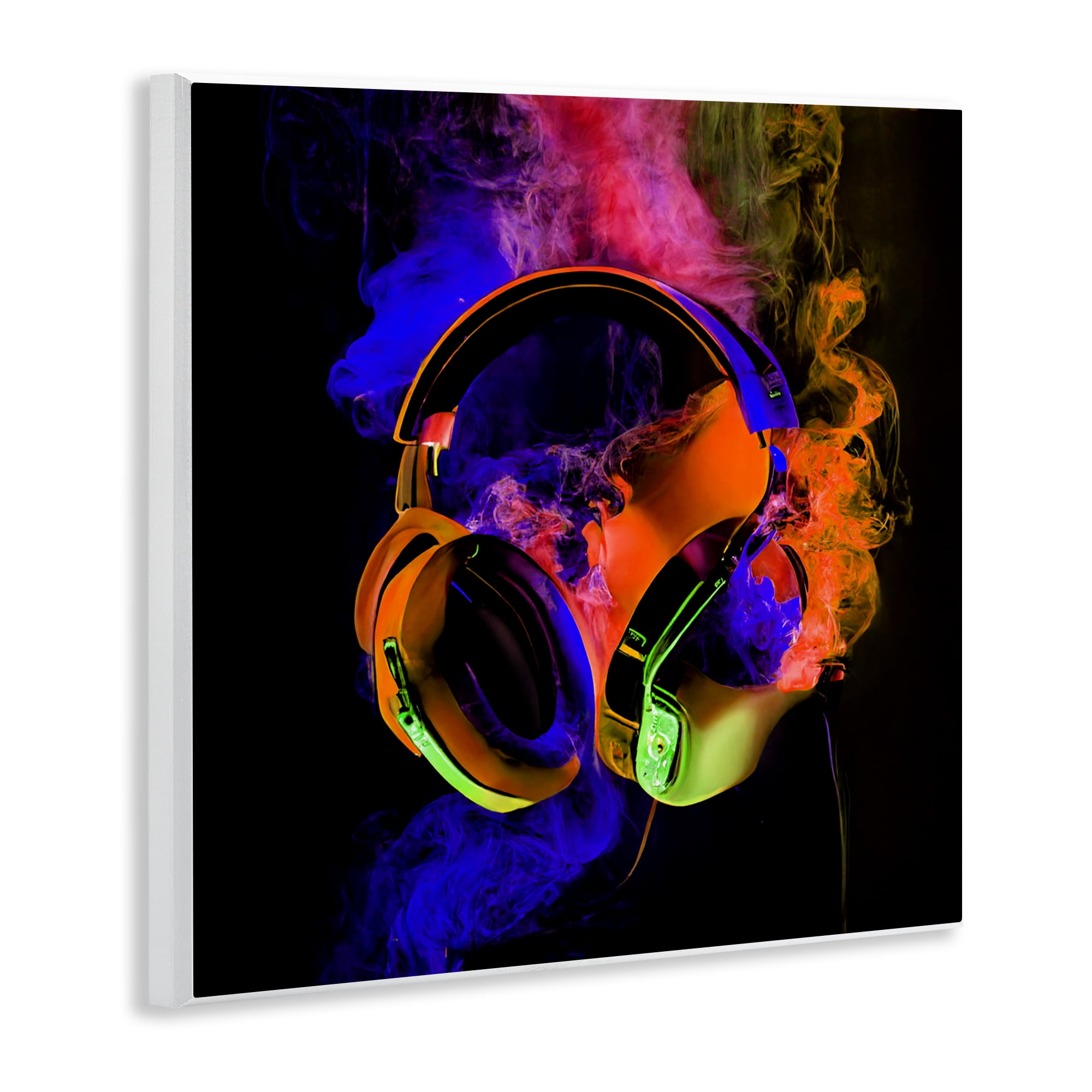 Power Play Headphones Wall Plaque Art, design by Sasha