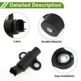 thumbnail image 3 of Sensores de posición del cigüeñal Unique Bargains No.F1CZ6C315A para Ford Escort 1.9L 1991-1996, robusto sensor CKP negro de motor de metal y plástico 1 Pc, 3 of 6