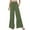 Army Green, variant on Beach Pants for Women Wide Leg Boho Pants with Pockets Palazzo High Waisted Vacation Trousers Lace Flowy Summer Outfits