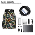 thumbnail image 6 of Fotbe Vintage Casino Chips Travel Laptop Backpack, Business Slim Sturdy Laptops Backpack, Water Resistant College School Computer Bag Gift for Men & Women Fits 15.6 Inch Notebook, 6 of 8