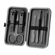 thumbnail image 1 of Juego de cortaúñas para hombres y mujeres, con estuche de viaje, kit de cuidado de uñas de acero inoxidable, 7.56x6.1 pulgadas, 1 of 6