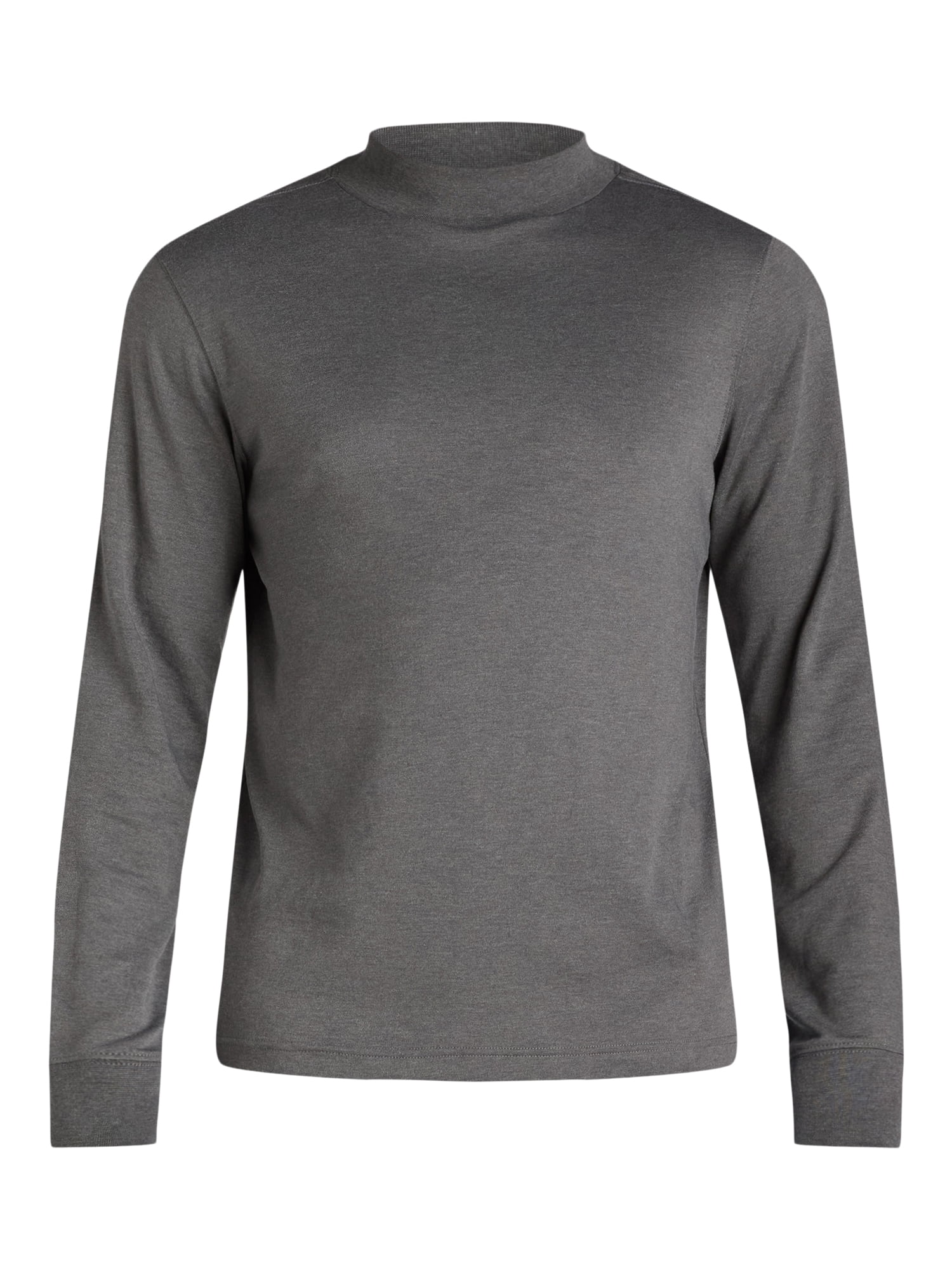 George Men's Interlock Mock Neck Shirt with Long Sleeves